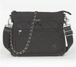 IHKWIP The Sensational Chain Shoulder Bag W/ Crossbody Strap - Black