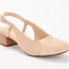Clarks Collection Leather Slingback Heels -Marilyn Rose