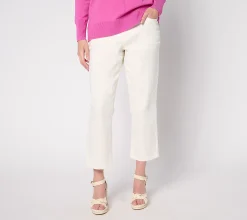 Brandis Dress Out Loud Tall De Novo Twill Cropped Jeans - Coconut, 12T