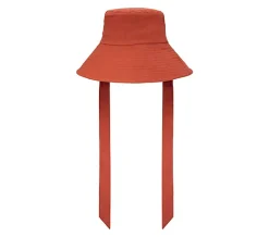 San Diego Hat Co. Cut & Sew UPF 50 Tie Bucket Hat - Red