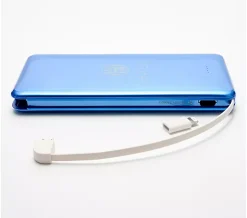 Alternative view of HALO 10,000mAh Power Bank with Integrated Cables & Fast Charging