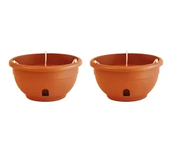 EEZY-GRO Set of 2 12" Self- Watering Hanging Baskets