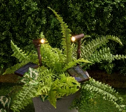 Energizer Set of 2 65-Lumen Solar Spotlights with Remote Panel
