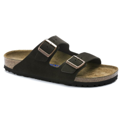 Birkenstock Two-Strap Comfort Footbed Slide Sandal - Arizona - Mocha, 38