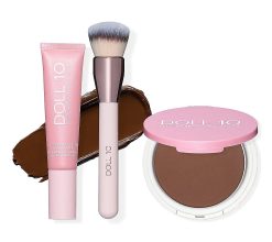 Doll 10 TCE Liquid Filter Foundation with Powder & Brush - Rich