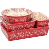 Temp-tations Floral Lace 5-Piece Nestable Bakeware Set
