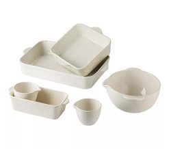 Temp-tations Woodland 6-Piece Essential Bakeware Set - White