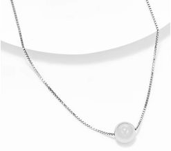 David Markstein Bronze 12mm Bead 18" Necklace - Silver