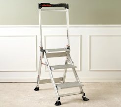 Little Giant Jumbo Step 3-Step Aluminum Step Ladder
