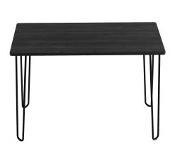 Lavish Home Desk with Hairpin Legs Modern Industrial Style - Black
