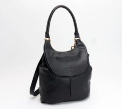 American Leather Co. 2-in-1 Leather Bag - Black