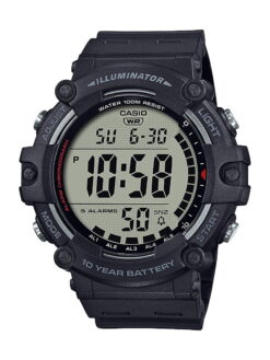 Casio Large LCD Digital Wristwatch Adult Mens Black