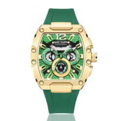Waterproof Luminous Fashion Sports Men's Watches - Golden Shell Green Room